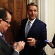 Sen. Jeff Flake talks briefly with reporters after leaving the Senate Chamber at the U.S. Capitol on Oct. 24, 2017, in Washington, D.C. (Chip Somodevilla/Getty Images)